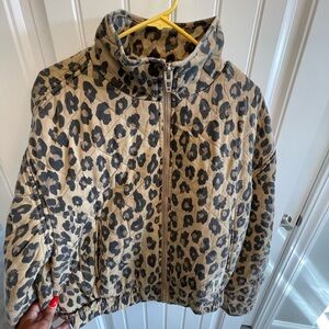 BLANK NYC LEOPARD QUILTED BOMBER JACKET!!! Adorable! L